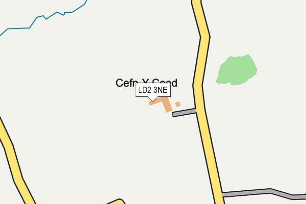 LD2 3NE map - OS OpenMap – Local (Ordnance Survey)