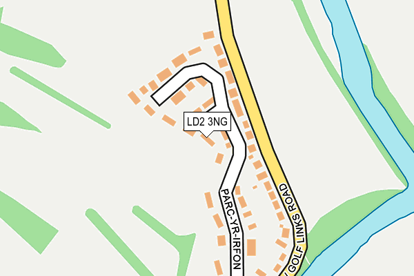 LD2 3NG map - OS OpenMap – Local (Ordnance Survey)