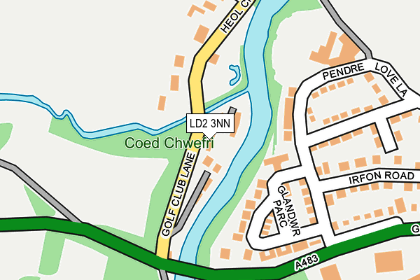 LD2 3NN map - OS OpenMap – Local (Ordnance Survey)