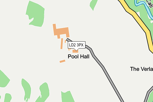 LD2 3PX map - OS OpenMap – Local (Ordnance Survey)