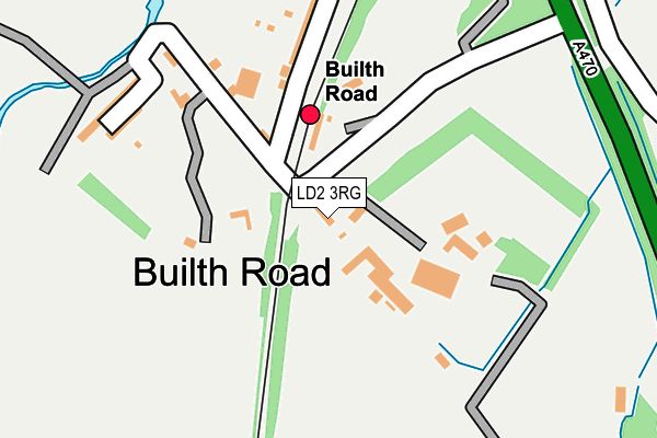 LD2 3RG map - OS OpenMap – Local (Ordnance Survey)
