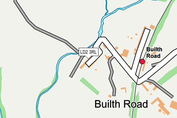 LD2 3RL map - OS OpenMap – Local (Ordnance Survey)