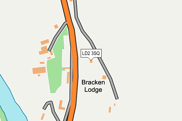 LD2 3SQ map - OS OpenMap – Local (Ordnance Survey)