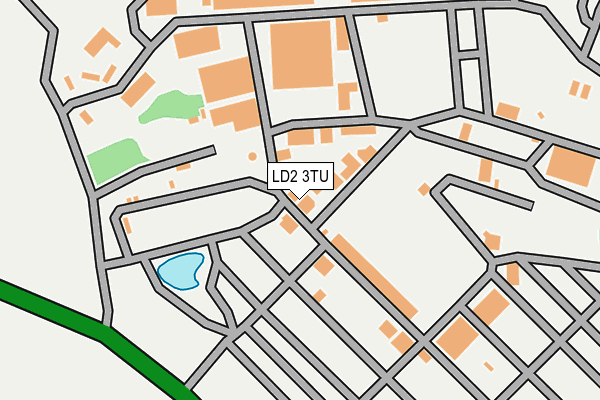 LD2 3TU map - OS OpenMap – Local (Ordnance Survey)