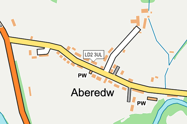 LD2 3UL map - OS OpenMap – Local (Ordnance Survey)