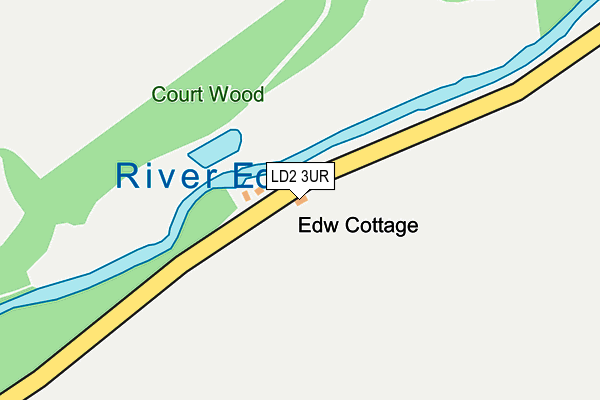 LD2 3UR map - OS OpenMap – Local (Ordnance Survey)