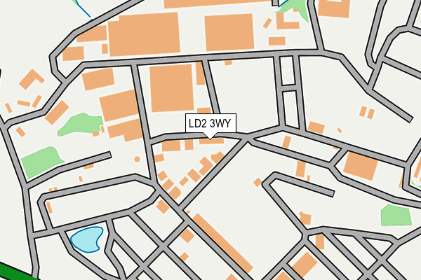 LD2 3WY map - OS OpenMap – Local (Ordnance Survey)
