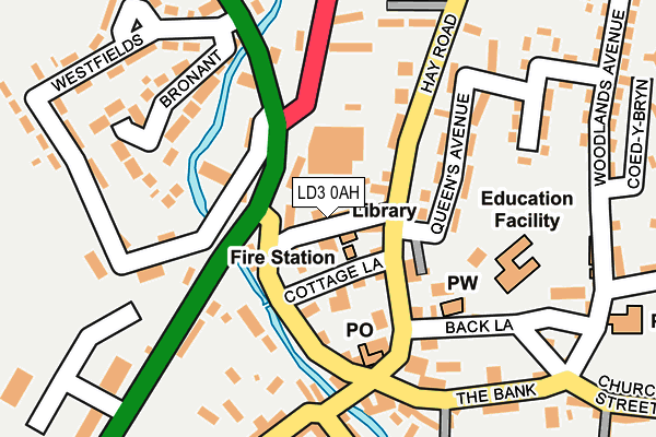 LD3 0AH map - OS OpenMap – Local (Ordnance Survey)