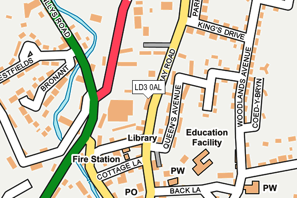 LD3 0AL map - OS OpenMap – Local (Ordnance Survey)