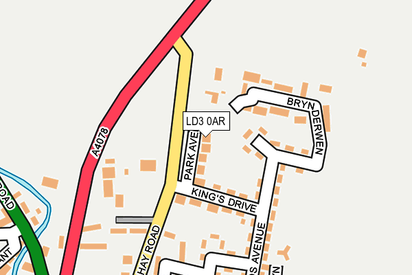 LD3 0AR map - OS OpenMap – Local (Ordnance Survey)