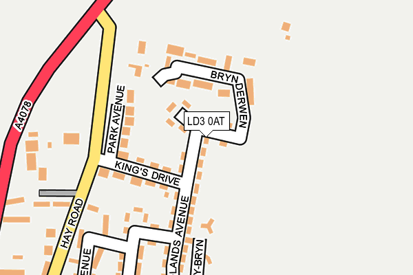 LD3 0AT map - OS OpenMap – Local (Ordnance Survey)