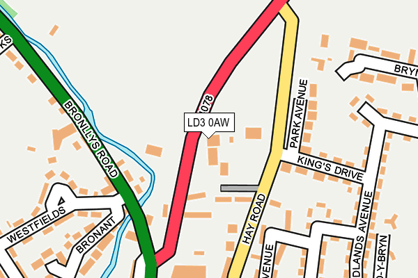 LD3 0AW map - OS OpenMap – Local (Ordnance Survey)
