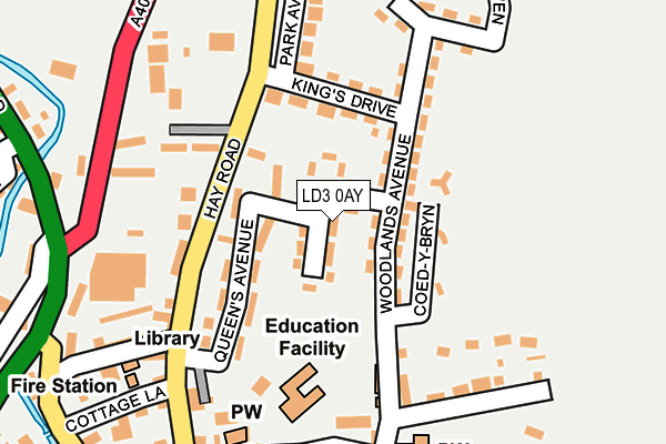 LD3 0AY map - OS OpenMap – Local (Ordnance Survey)