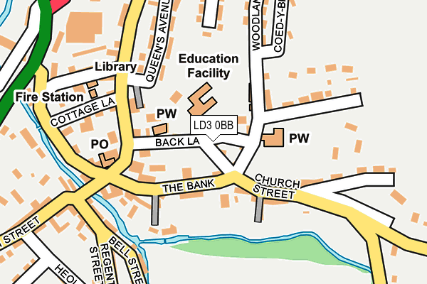 LD3 0BB map - OS OpenMap – Local (Ordnance Survey)