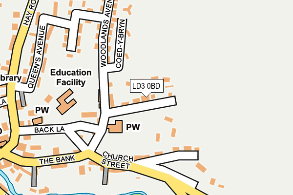 LD3 0BD map - OS OpenMap – Local (Ordnance Survey)