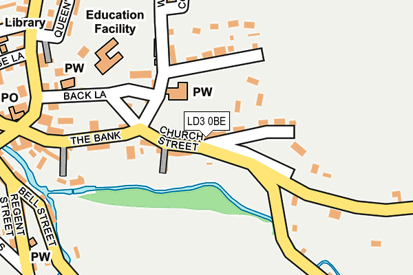 LD3 0BE map - OS OpenMap – Local (Ordnance Survey)