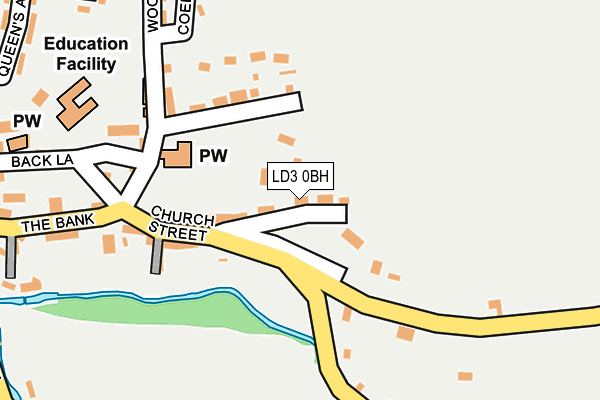 LD3 0BH map - OS OpenMap – Local (Ordnance Survey)