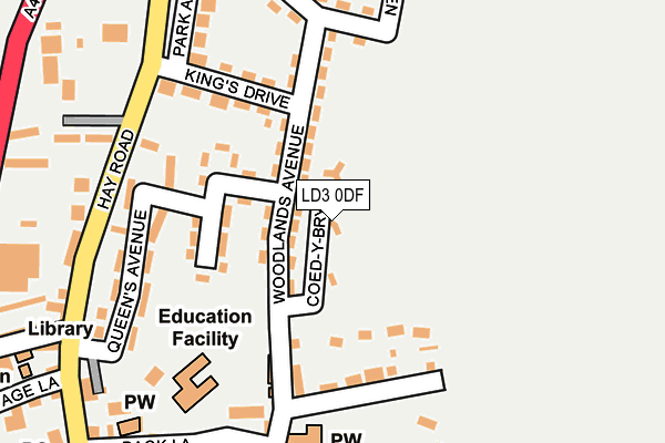 LD3 0DF map - OS OpenMap – Local (Ordnance Survey)