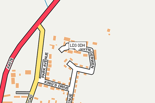 LD3 0DH map - OS OpenMap – Local (Ordnance Survey)