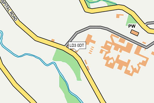 LD3 0DT map - OS OpenMap – Local (Ordnance Survey)