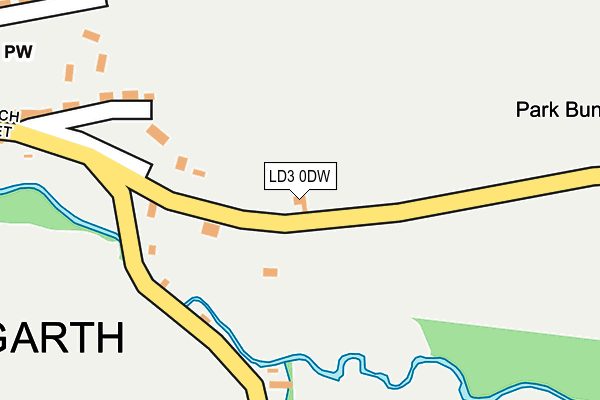 LD3 0DW map - OS OpenMap – Local (Ordnance Survey)