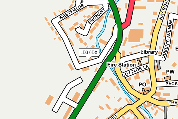 LD3 0DX map - OS OpenMap – Local (Ordnance Survey)