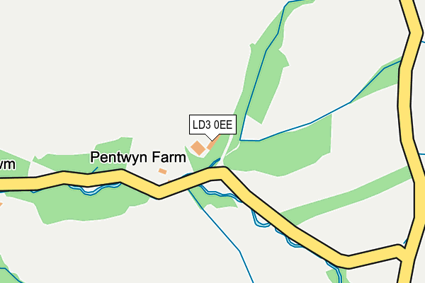 LD3 0EE map - OS OpenMap – Local (Ordnance Survey)