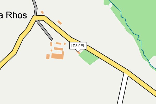LD3 0EL map - OS OpenMap – Local (Ordnance Survey)