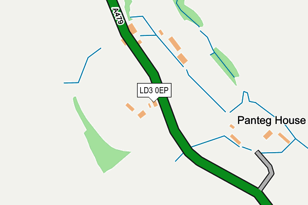 LD3 0EP map - OS OpenMap – Local (Ordnance Survey)