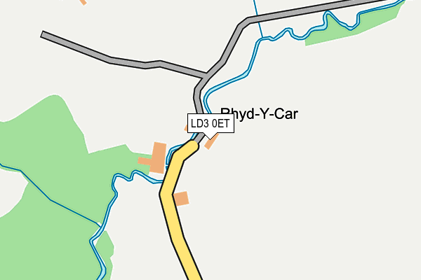 LD3 0ET map - OS OpenMap – Local (Ordnance Survey)