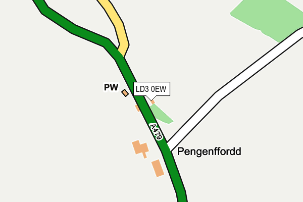 LD3 0EW map - OS OpenMap – Local (Ordnance Survey)