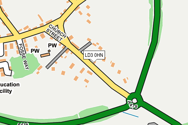 LD3 0HN map - OS OpenMap – Local (Ordnance Survey)