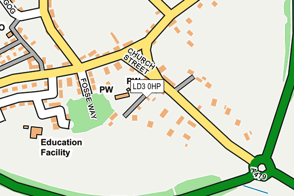 LD3 0HP map - OS OpenMap – Local (Ordnance Survey)