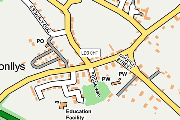 LD3 0HT map - OS OpenMap – Local (Ordnance Survey)