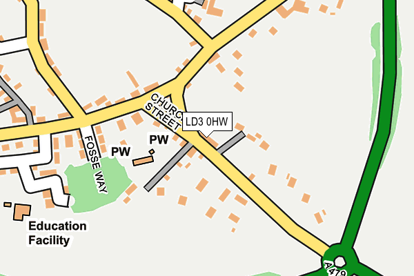 LD3 0HW map - OS OpenMap – Local (Ordnance Survey)