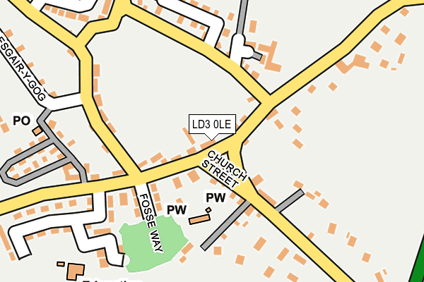 LD3 0LE map - OS OpenMap – Local (Ordnance Survey)