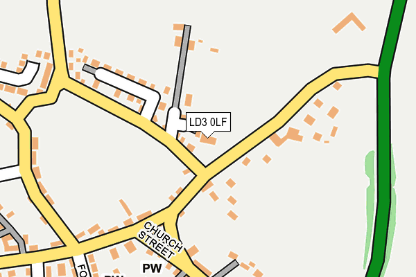 LD3 0LF map - OS OpenMap – Local (Ordnance Survey)