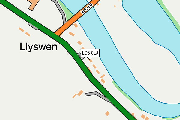 LD3 0LJ map - OS OpenMap – Local (Ordnance Survey)