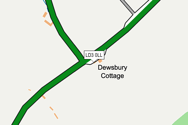 LD3 0LL map - OS OpenMap – Local (Ordnance Survey)