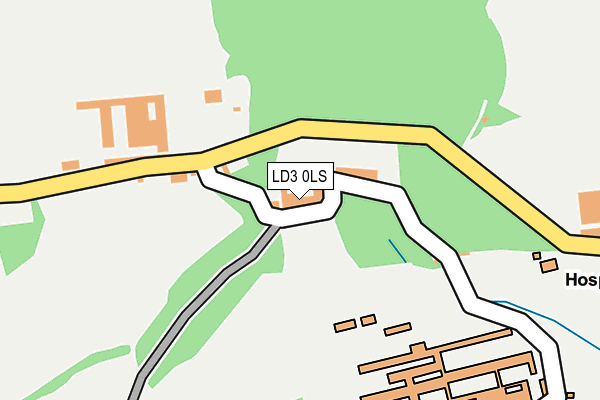 LD3 0LS map - OS OpenMap – Local (Ordnance Survey)
