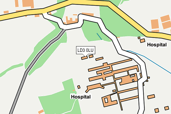 LD3 0LU map - OS OpenMap – Local (Ordnance Survey)