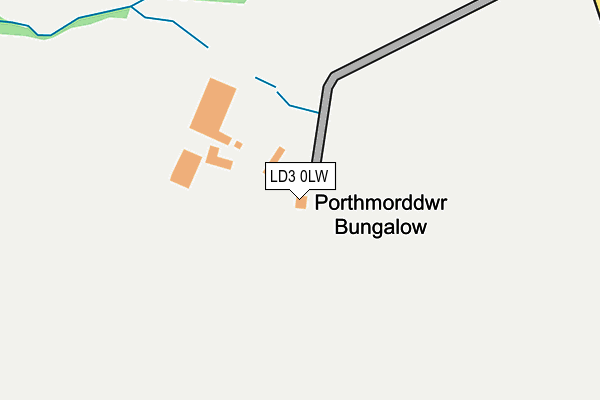 LD3 0LW map - OS OpenMap – Local (Ordnance Survey)