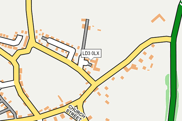 LD3 0LX map - OS OpenMap – Local (Ordnance Survey)