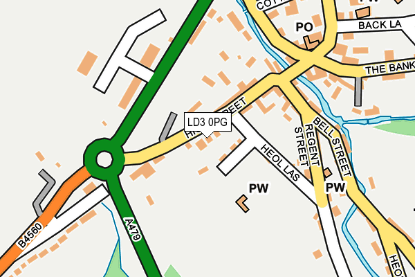 LD3 0PG map - OS OpenMap – Local (Ordnance Survey)