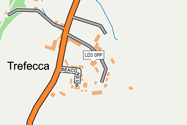 LD3 0PP map - OS OpenMap – Local (Ordnance Survey)