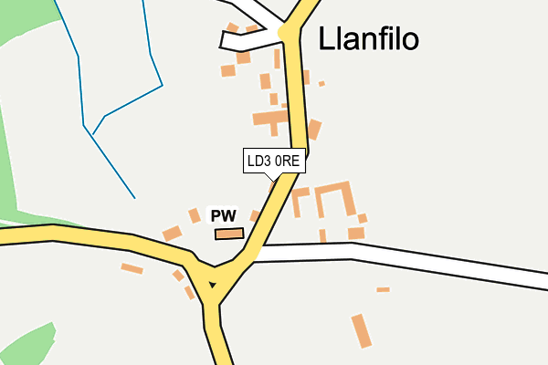 LD3 0RE map - OS OpenMap – Local (Ordnance Survey)