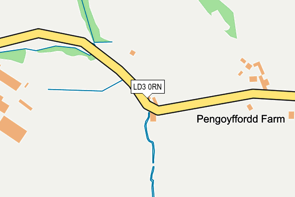 LD3 0RN map - OS OpenMap – Local (Ordnance Survey)