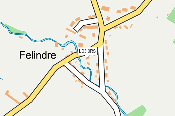 LD3 0RS map - OS OpenMap – Local (Ordnance Survey)