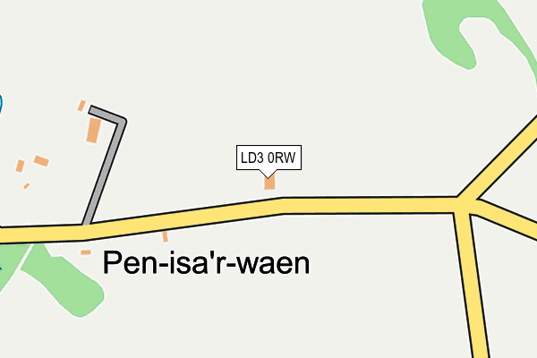 LD3 0RW map - OS OpenMap – Local (Ordnance Survey)