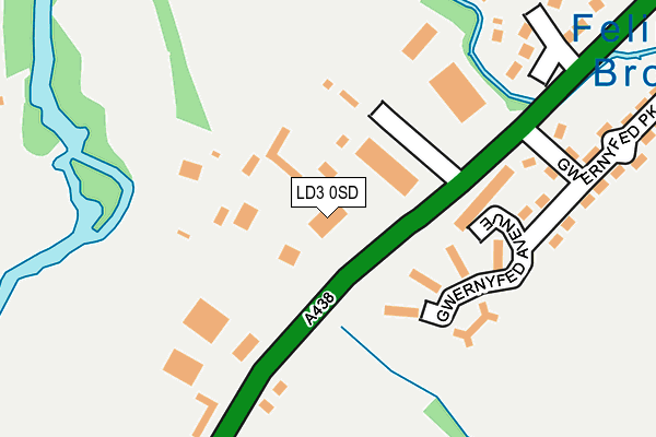 LD3 0SD map - OS OpenMap – Local (Ordnance Survey)